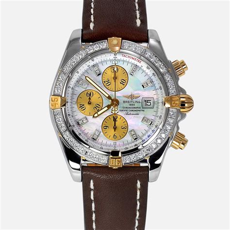 breitling watch diamond bezel|Breitling chronomat diamond bezel.